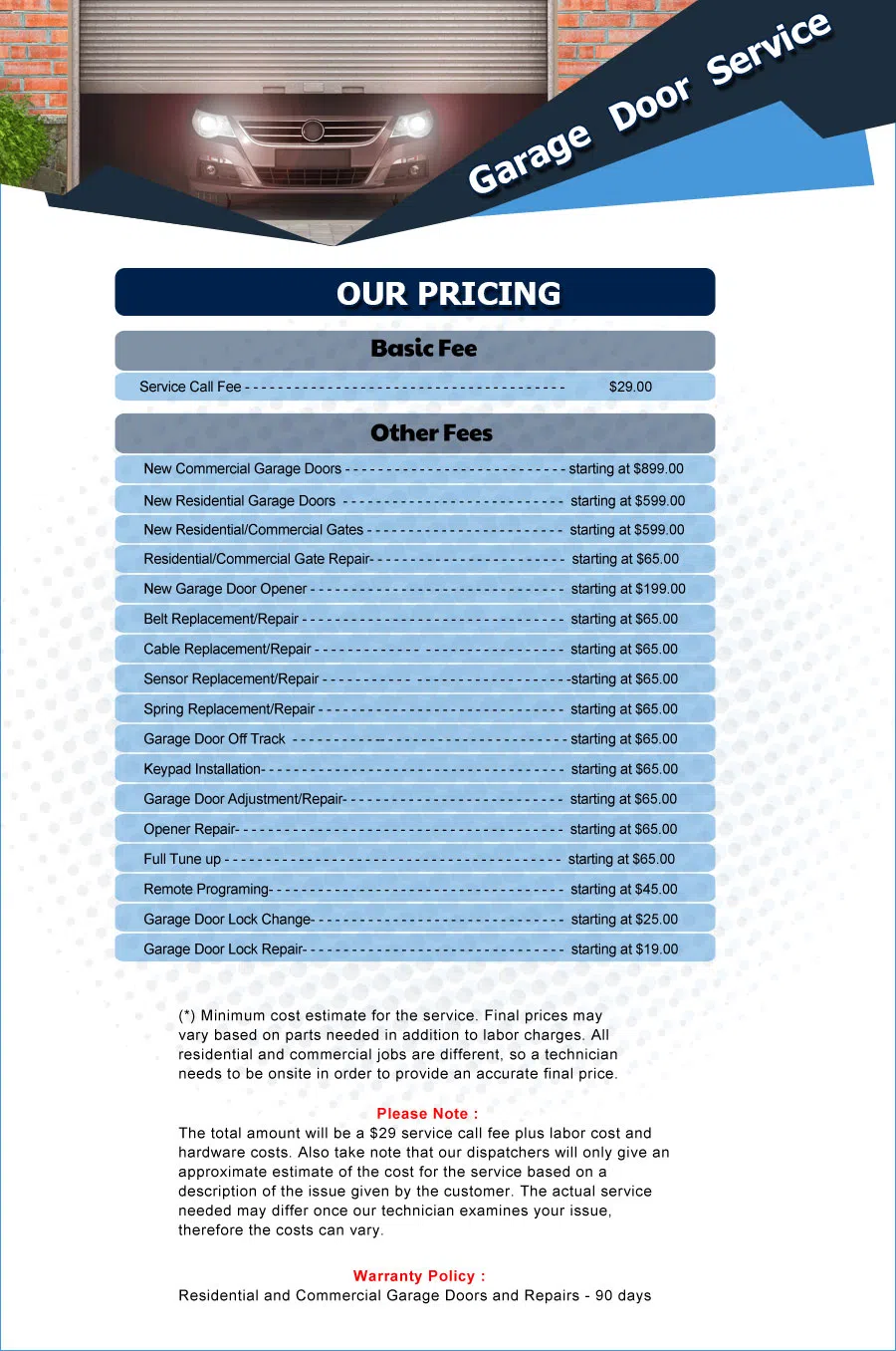 Eagle Garage Door Service Lake Hiawatha, NJ 973-419-0724